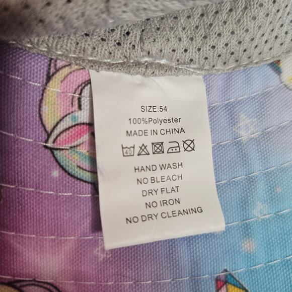 Unicorn Multicolor Sun hat for girls - Picture 4 of 5